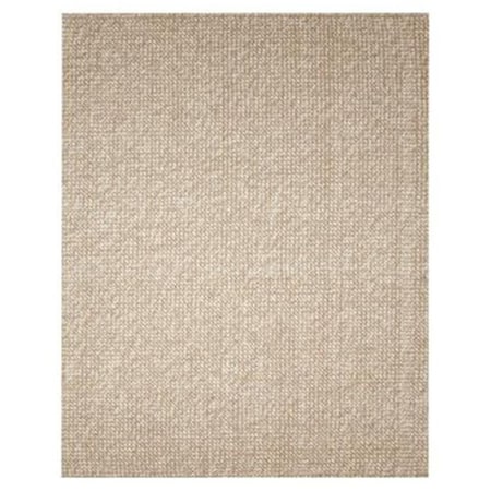 Work-Of-Art Anji Mountain Bamboo Chairmat & Rug  3 ft. x 5 ft. ZATAR Ribbed Loop Pile Natural Wool & Jute WO2521490
